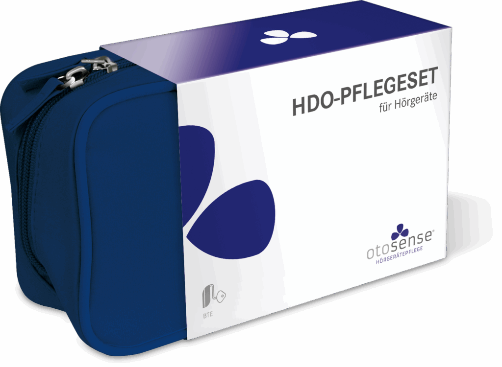 Otosense HdO-Pflegeset für Hörgeräte.