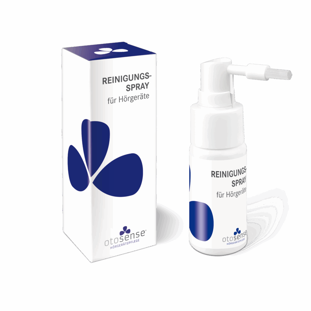 Otosense Reinigungsspray für Hörgeräte.