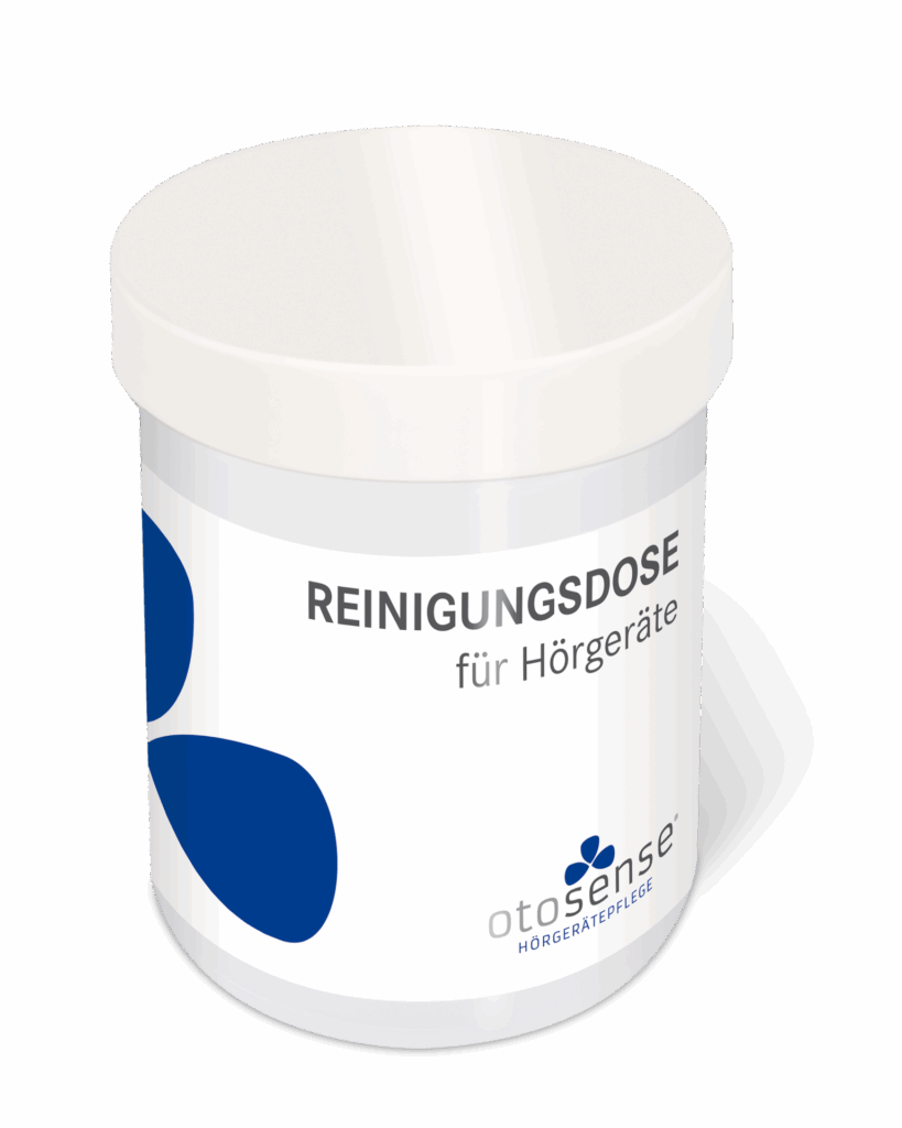 Otosense Reinigungsdose für Hörgeräte.
